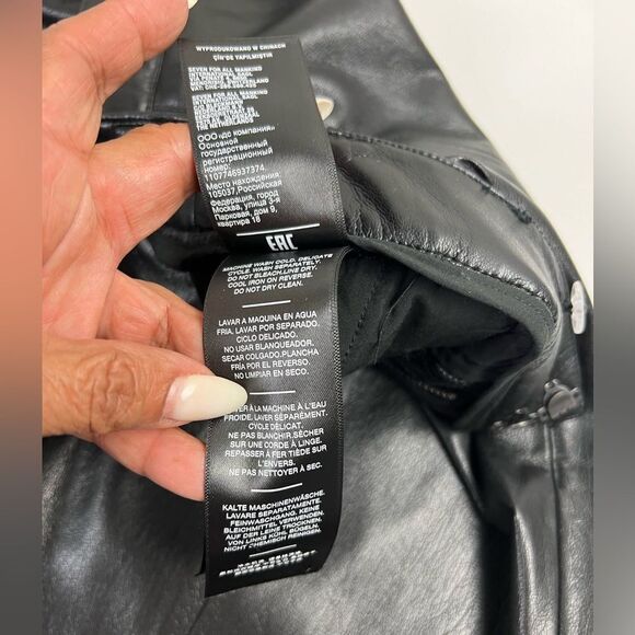 Revolve 7 For All Mankind Vegan Leather Easy Trousers - Picture 9 of 14